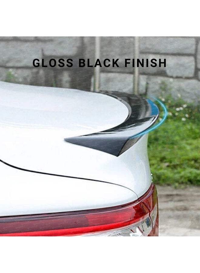 MOTOR FIT Gloss Black Rear Spoiler for Toyota Camry (2018-2024) | Gloss Black Trunk Lip Boot Spoiler | Sport Performance Design | No-Drill Easy Installation - Image 5